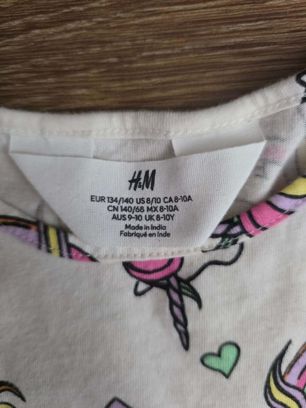 H&M Girls Sleeveless Unicorn Jersey Dresses (Set of 2) size 8/10 - Picture 4 of 6